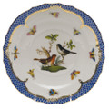 Herend Rothschild Bird Borders Blue Salad Plate No. 5 7.5 in RO-EB-01518-0-05