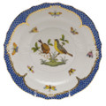 Herend Rothschild Bird Borders Blue Salad Plate No. 7 7.5 in RO-EB-01518-0-07