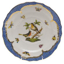 Herend Rothschild Bird Borders Blue Salad Plate No. 8 7.5 in RO-EB-01518-0-08
