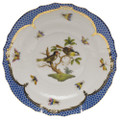 Herend Rothschild Bird Borders Blue Salad Plate No. 11 7.5 in RO-EB-01518-0-11