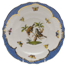 Herend Rothschild Bird Borders Blue Salad Plate No. 12 7.5 in RO-EB-01518-0-12