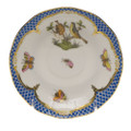Herend Rothschild Bird Borders Blue After Dinner Saucer 4.5 in RO-EB-00711-1-00