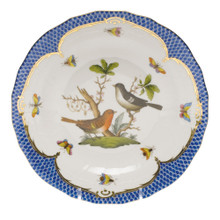 Herend Rothschild Bird Borders Blue Dessert Plate No.5 8.25 in RO-EB-01520-0-05