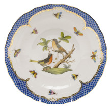 Herend Rothschild Bird Borders Blue Dessert Plate No.8 8.25 in RO-EB-01520-0-08