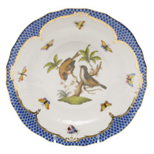 Herend Rothschild Bird Borders Blue Dessert Plate No.12 8.25 in RO-EB-01520-0-12