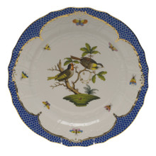 Herend Rothschild Bird Borders Blue Service Plate No.11 11 in RO-EB-01527-0-11
