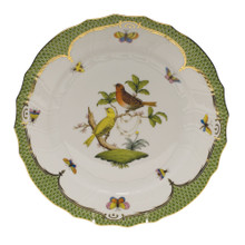Herend Rothschild Bird Borders Green Dinner Plate No.6 10.5 in RO-EV-01524-0-06