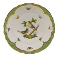 Herend Rothschild Bird Borders Green Dinner Plate No.8 10.5 in RO-EV-01524-0-08