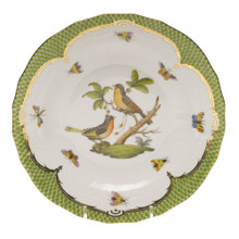 Herend Rothschild Bird Borders Green Dessert Plate No.8 8.25 in RO-EV-01520-0-08