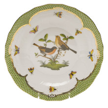 Herend Rothschild Bird Borders Green Dessert Plate No.9 8.25 in RO-EV-01520-0-09