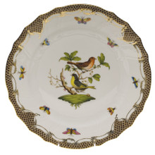 Herend Rothschild Bird Borders Brown Dinner Plate No.3 10.5 in ROETM201524-0-03