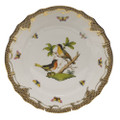 Herend Rothschild Bird Borders Brown Dinner Plate No.8 10.5 in ROETM201524-0-08