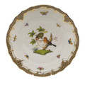 Herend Rothschild Bird Borders Brown Dinner Plate No.10 10.5 in ROETM201524-0-10