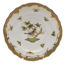 Herend Rothschild Bird Borders Brown Salad Plate No.1 7.5 in ROETM201518-0-01