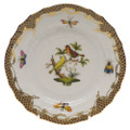 Herend Rothschild Bird Borders Brown Bread and Butter Plate No.6 6 in ROETM201515-0-06