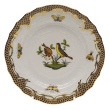 Herend Rothschild Bird Borders Brown Bread and Butter Plate No.7 6 in ROETM201515-0-07