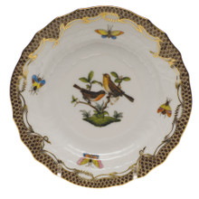 Herend Rothschild Bird Borders Brown Bread and Butter Plate No.9 6 in ROETM201515-0-09