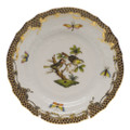 Herend Rothschild Bird Borders Brown Bread and Butter Plate No.11 6 in ROETM201515-0-11