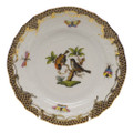 Herend Rothschild Bird Borders Brown Bread and Butter Plate No.12 6 in ROETM201515-0-12