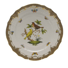 Herend Rothschild Bird Borders Brown Service Plate No.6 11 in ROETM201527-0-06