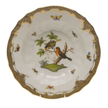 Herend Rothschild Bird Borders Brown Rim Soup No.10 9.5 in ROETM201503-0-10