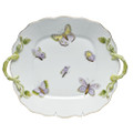 Herend Royal Garden Square Cake Plate with Handles 9.5 in EVICTP00430-0-00