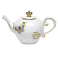 Herend Royal Garden Tea Pot with Crown Limited Edition 9.8 oz EVICTP02608-0-91