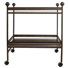 Jan Barboglio Bar Cart with Caster 35x22x41.25 in 2562N