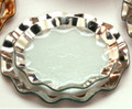 Annieglass Ruffle Gold Salad Plate 9.5 in G129