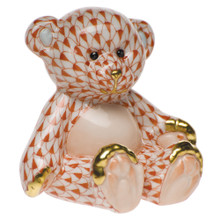 Herend Small Teddy Bear Fishnet Rust 2.5 x 2.5 in SVH---15974-0-00