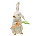 Herend Large Bunny with Carrot Fishnet Butterscotch 7.75 in SVHJ--15097-0-00
