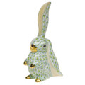 Herend Rabbit with One Ear Up Fishnet Key Lime 3.75 in VHV1--05325-0-00