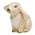 Herend Sitting Lop Ear Bunny Fishnet Butterscotch 2 x 2 in SVHJ--15091-0-00