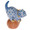 Herend Mischievous Cat Fishnet Blue 1.5 in VHB---05221-0-00