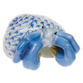 Herend Hermit Crab Fishnet Blue 2.25 x 1.25 in SVHB--15976-0-00