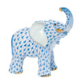 Herend Young elephant Fishnet Blue 3.5 x 3.75 in SVHB--05272-0-00