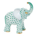 Herend Young elephant Fishnet Green 3.5 x 3.75 in SVHV--05272-0-00