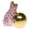 Herend Frog with Crown Fishnet Raspberry 1.5 in VHP---15369-0-00