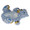 Herend Bear Cub Fishnet Blue 2.25 x 1.25 in SVHB--15933-0-00