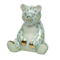 Herend Miniature Baby Bear Sitting Fishnet Key Lime 1.5 in SVHV1-15822-0-00