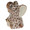 Herend Miniature Baby Elephant Fishnet Brown 1 x 1.5 in SVHBR215821-0-00