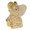 Herend Miniature Baby Elephant Fishnet Butterscotch 1 x 1.5 in SVHJM-15821-0-00