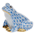 Herend Miniature Frog Fishnet Blue 1.5 in SVHB--15975-0-00