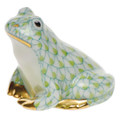 Herend Miniature Frog Fishnet Key Lime 1.5 in SVHV1-15975-0-00