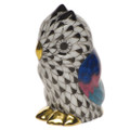 Herend Miniature Owl Fishnet Black 1.75 in VHNM--05102-0-00