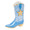 Herend Cowboy Boot Fishnet Blue 2.25 x 2.5 in SVHB--05465-0-00