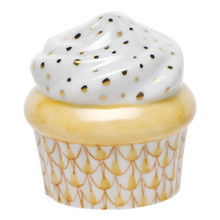 Herend Cupcake Fishnet Butterscotch 2.25 x 2.5 in SVHJ--15753-0-00