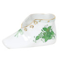 Herend Baby Shoe Chinese Bouquet Green 4.5 x 2.75 in AV----07570-0-00