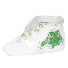 Herend Baby Shoe Chinese Bouquet Green 4.5 x 2.75 in AV----07570-0-00