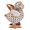 Herend Chicken Little Fishnet Brown 2 x 2.25 in SVHBR205131-0-00